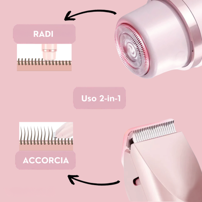 Mirvea GlowTrim Rasoio 2-in-1