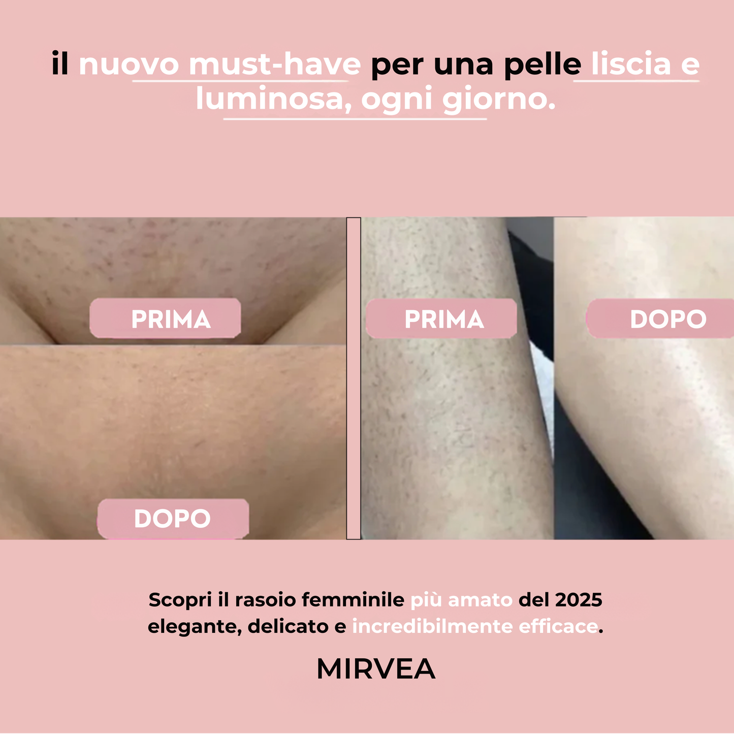 Mirvea GlowTrim Rasoio 2-in-1