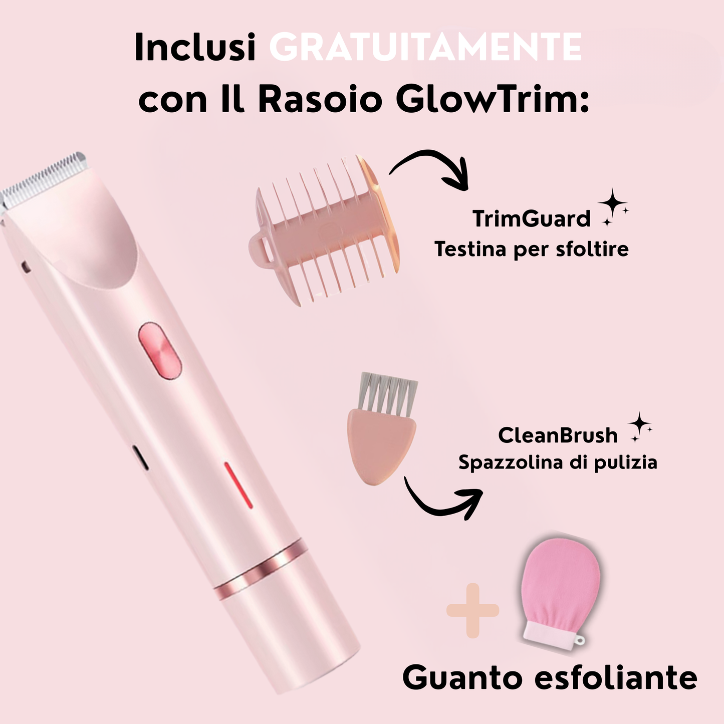 Mirvea GlowTrim Rasoio 2-in-1